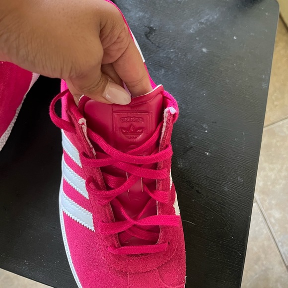 adidas Originals Pink and White Sneakers - Picture 8 of 8